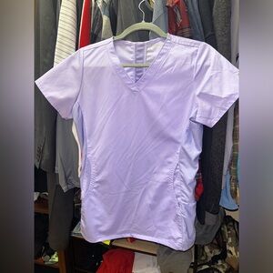 Lilac breathable scrub top